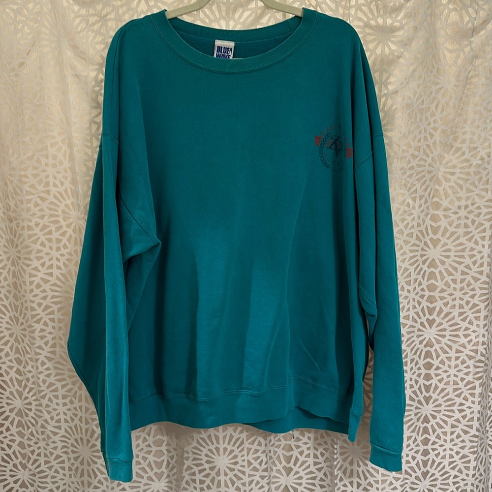 🎲 Vintage Blue Wave Teal Las Vegas Nevada Sweatshirt